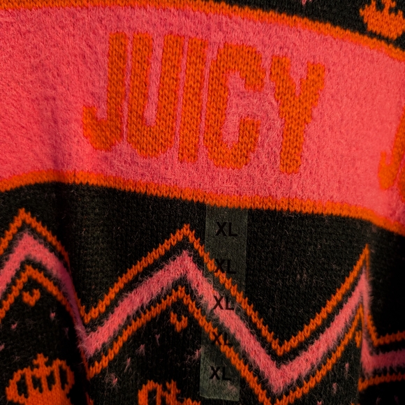Nwt Juicy Couture Black and Red Sweater - Picture 2 of 10